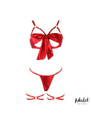 Conjunto Lencería Riley: Sujetador, Tanga y Ligas