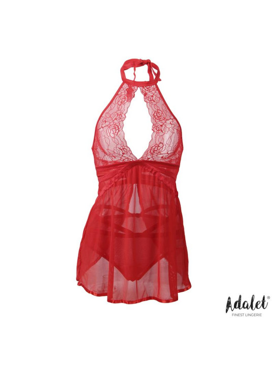 Nova Babydoll y Tanga Rojo