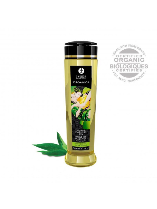 Aceite de Masaje Orgánico Té Verde 240 ml