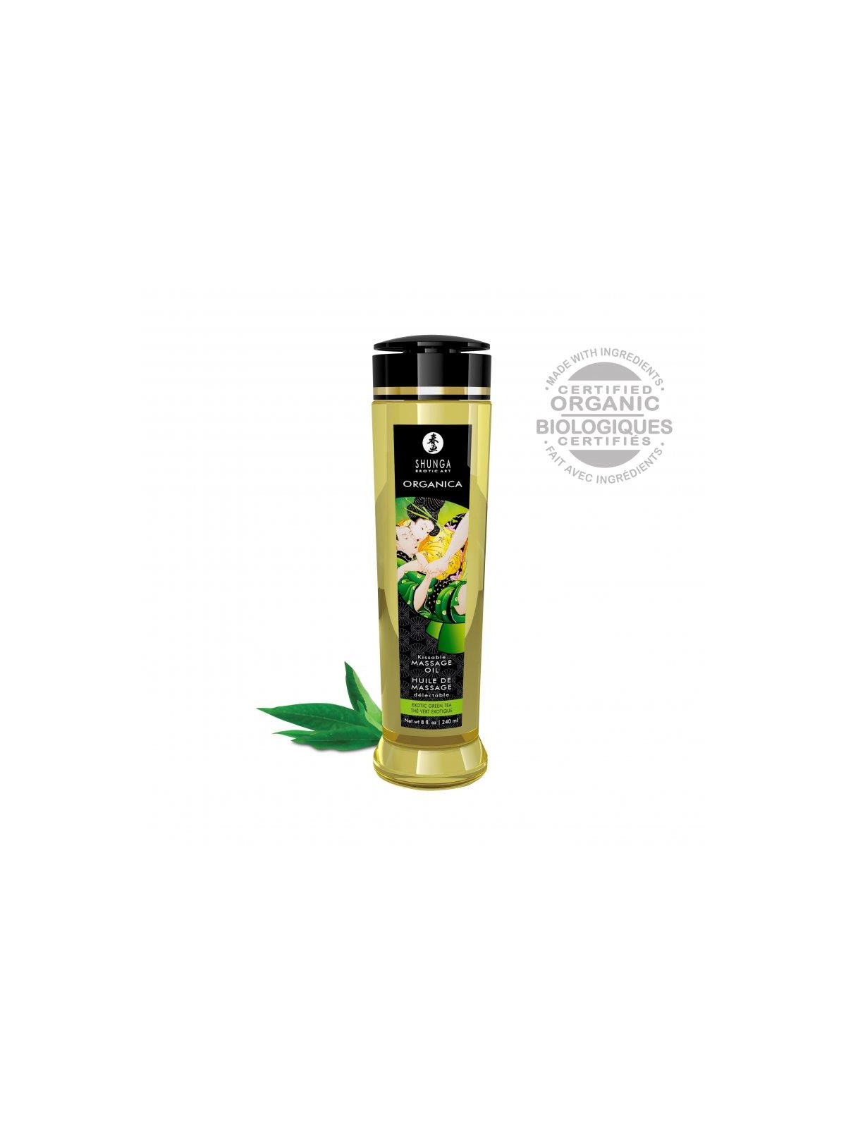 Aceite de Masaje Orgánico Té Verde 240 ml