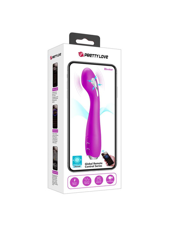 Hector Vibrador con Electroshock y App Rosa