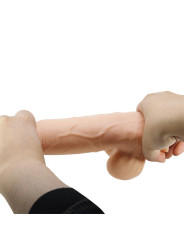 Dildo Realista Doble Densidad Piel Deslizante Retractil