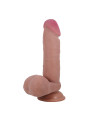 Dildo con Piel Deslizante Retractil 20.5 cm