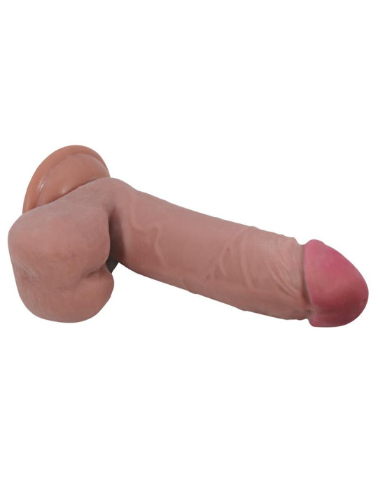 Dildo con Piel Deslizante Retractil 20.5 cm