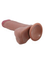 Dildo con Piel Deslizante Retractil 20.5 cm