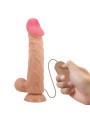 Dildo Realista Doble Densidad Piel Deslizante Retractil 24 cm