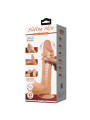 Dildo Realista Doble Densidad Piel Deslizante Retractil 24 cm