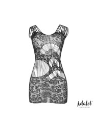 Luna Bodystocking Patrón Geométrico y Floral