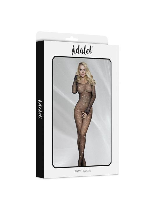 Maty Bodystocking Entepierna Abierta con Brillantes