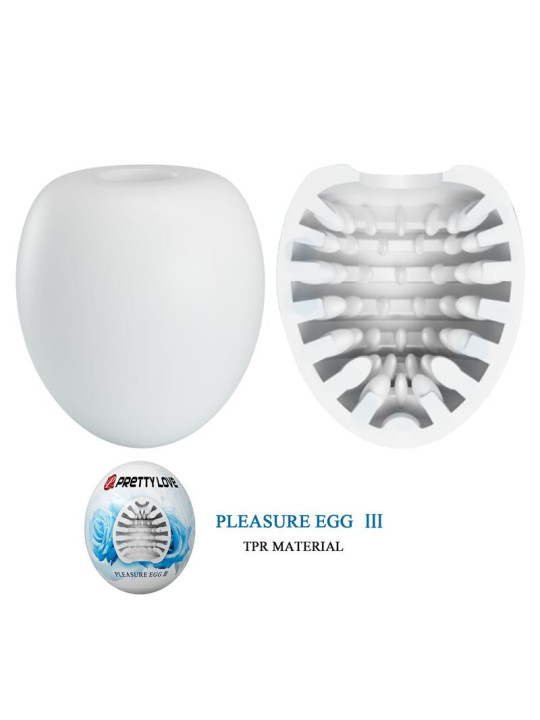 Huevo Masturbador Pleasure Egg III Blanco