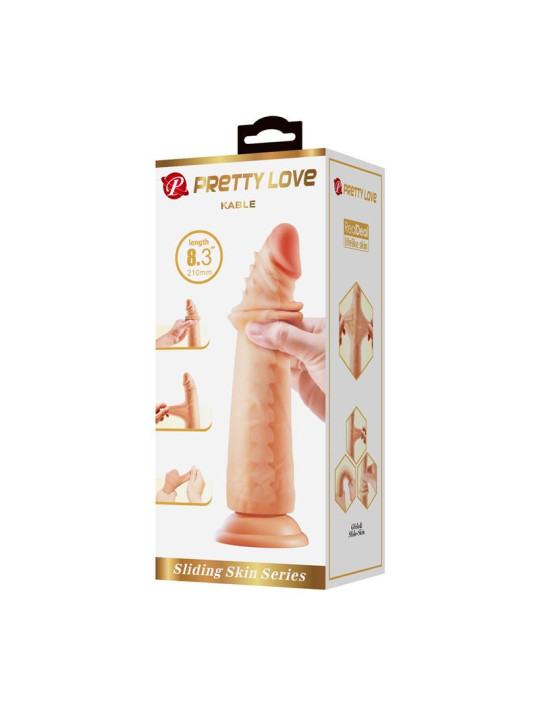 Kable Dildo con Piel Deslizante Retractil 8.3