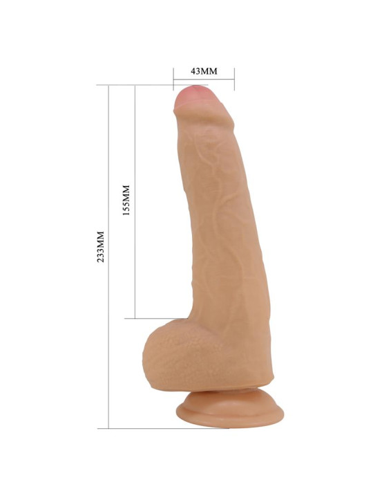 Dildo Realista con Piel Deslizante Retractil 23.3 cm