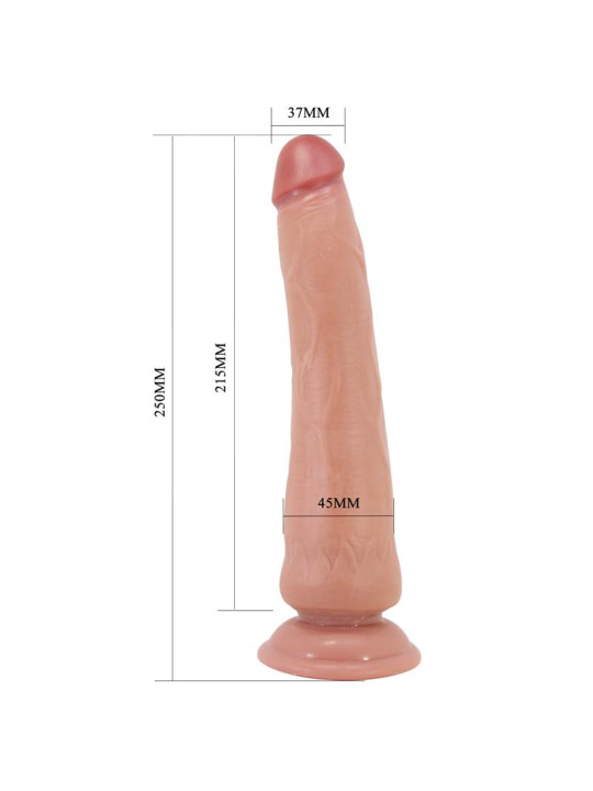 Dildo Realista con Piel Deslizante Retractil 25 cm