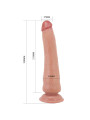 Dildo Realista con Piel Deslizante Retractil 25 cm
