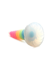 Dildo Luminiscente Rainbow Brilla en la Oscuridad