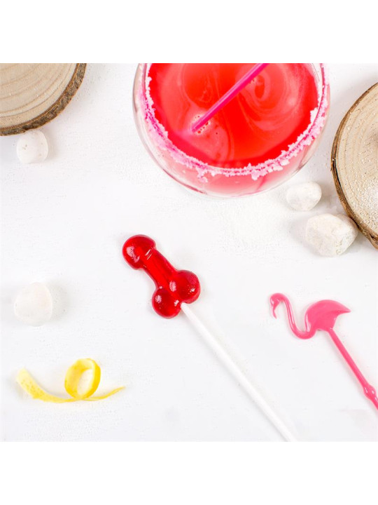 Piruleta de Pene Sabor Daiquiri de Fresa con Alcohol