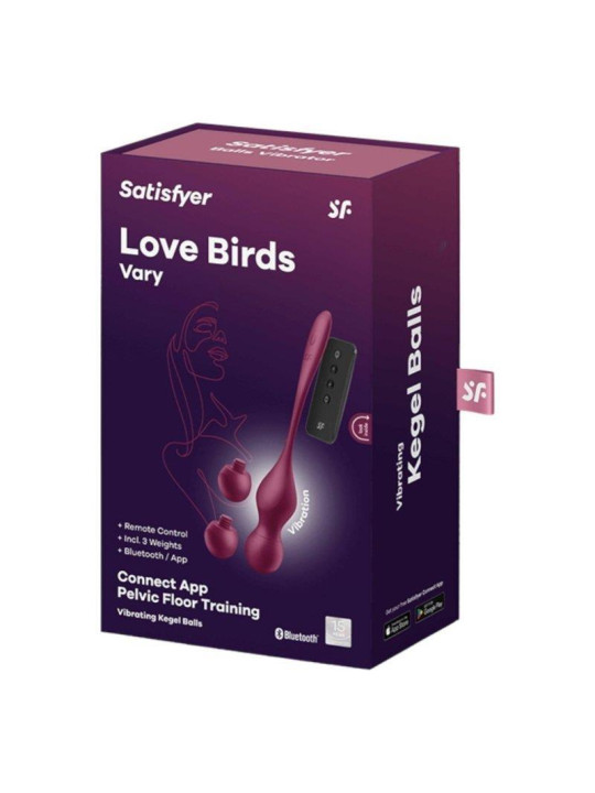 Love Birds Vary con APP Rojo Vino