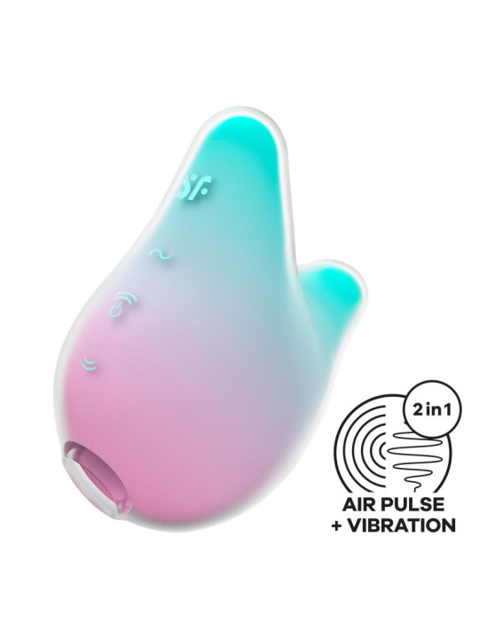 Succionador de Clítoris Mermaid Vibes Menta y Rosa