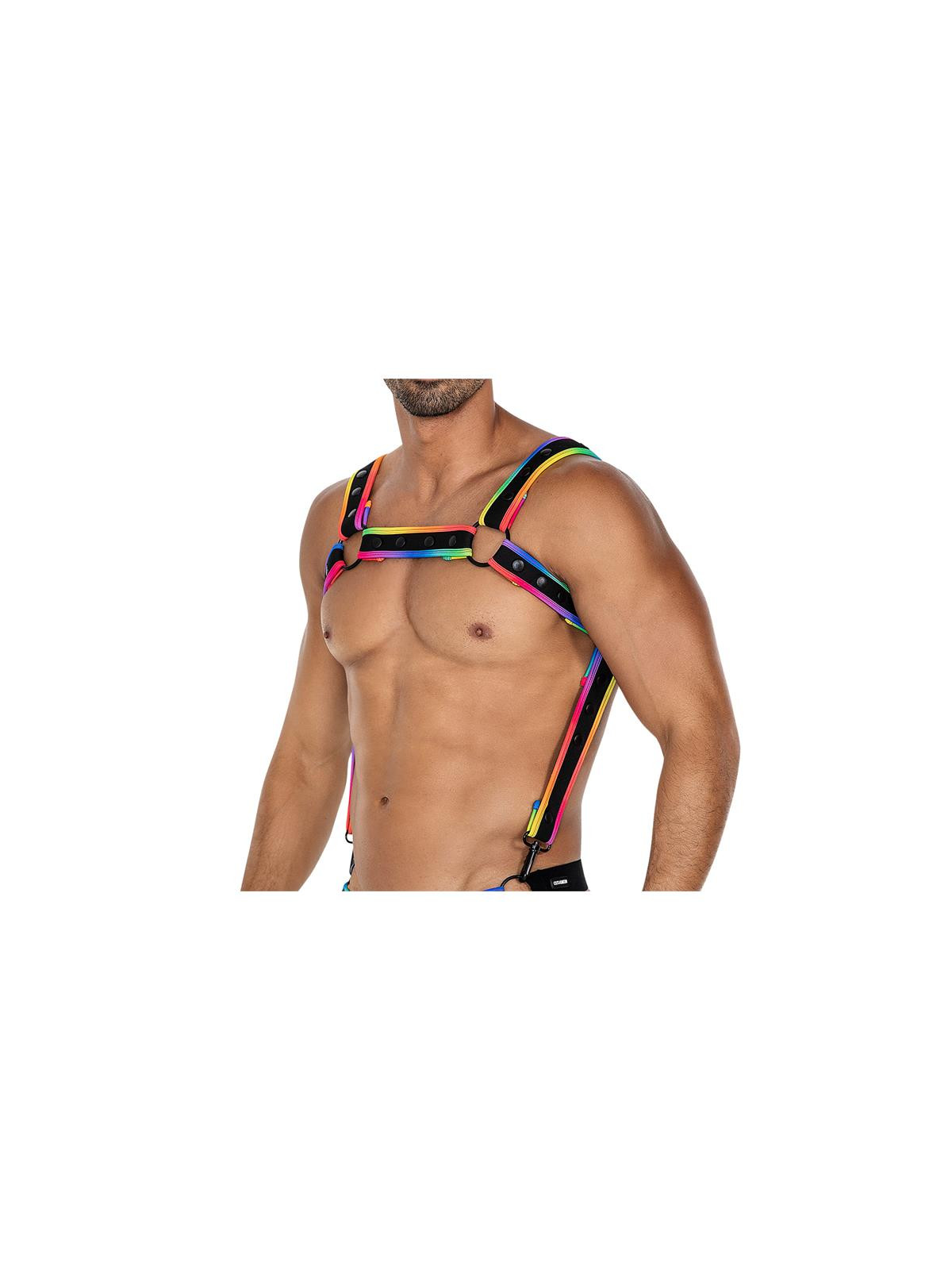 H4RNESS05 Arnés de Pecho Neon MultiColor Talla Única