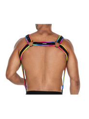 H4RNESS05 Arnés de Pecho Neon MultiColor Talla Única