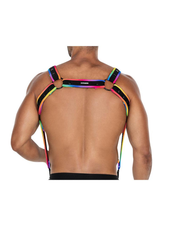 H4RNESS05 Arnés de Pecho Neon MultiColor Talla Única