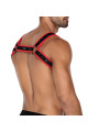 H4RNESS05 Arnés de Pecho Neon Rojo Talla Única