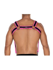 H4RNESS05 Arnés de Pecho Neon Rosa Talla Única