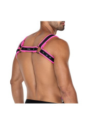 H4RNESS05 Arnés de Pecho Neon Rosa Talla Única