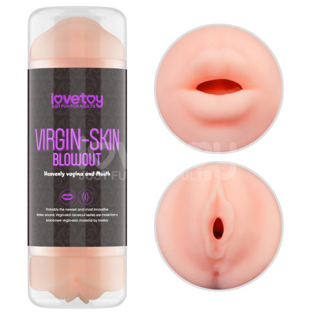 Masturbador Masculino Virgin-skin Vagina y Boca