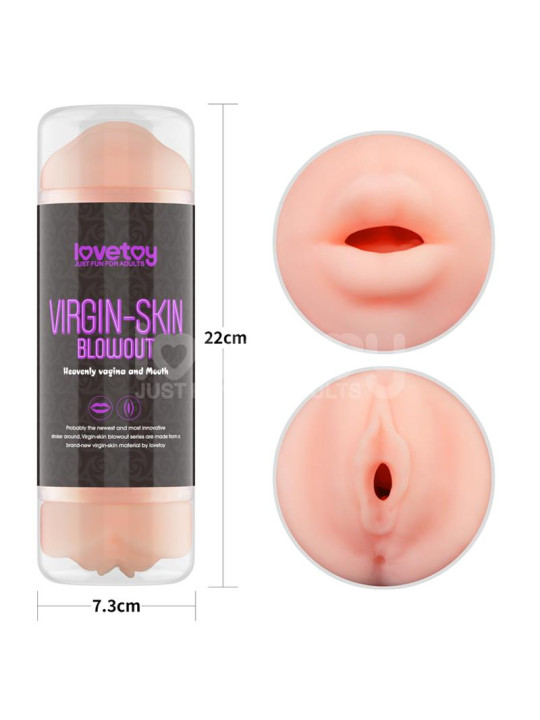 Masturbador Masculino Virgin-skin Vagina y Boca