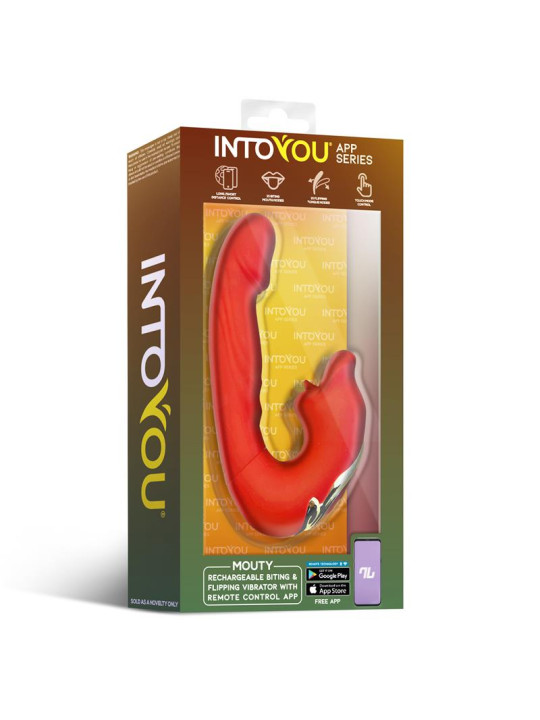 Mouty Vibrador con Función de Mordisqueo y Flipping con App