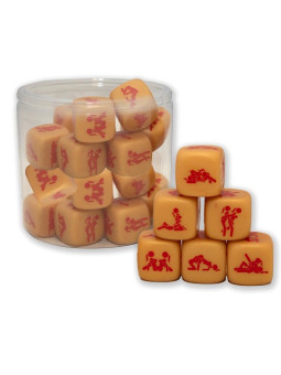 Dado Duro Goma Edición Lesbiana Gold - Juego Divertido