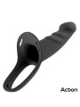 Arnés Strap-on con Dildo Hueco Silicona Premium Talla L Negro