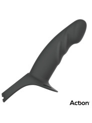 Arnés Strap-on con Dildo Hueco Silicona Premium Talla L Negro