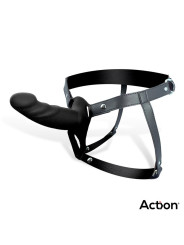 Arnés Strap-On con Dildo Hueco Silicona Premium Talla S Negro