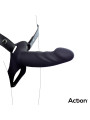 Arnés Strap-On con Dildo Hueco Silicona Premium Talla S Negro