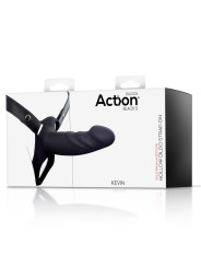 Arnés Strap-On con Dildo Hueco Silicona Premium Talla S Negro