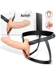 Arnés Strap-on con Dildo Hueco Silicona Premium Talla L