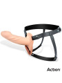 Arnés Strap-on con Dildo Hueco Silicona Premium Talla L