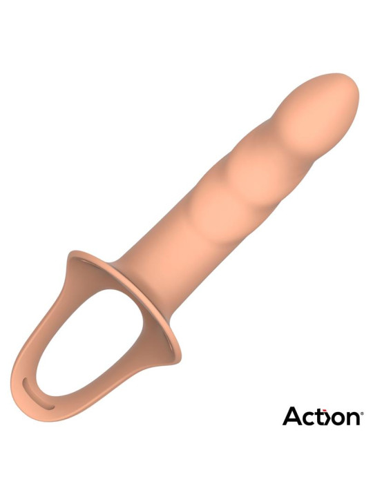 Arnés Strap-on con Dildo Hueco Silicona Premium Talla L