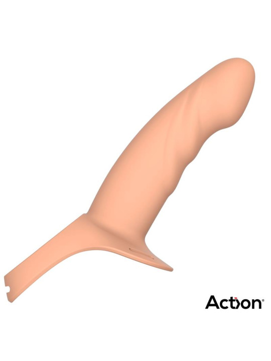 Arnés Strap-on con Dildo Hueco Silicona Premium Talla L