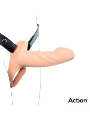 Arnés Strap-On con Dildo Hueco Silicona Premium Talla S