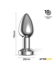 Dimpor Plug Anal Cromado con Vibración USB Magnético Talla S