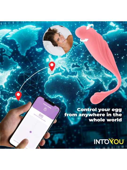 Huevo Vibrador con Movimiento Waving con APP USB