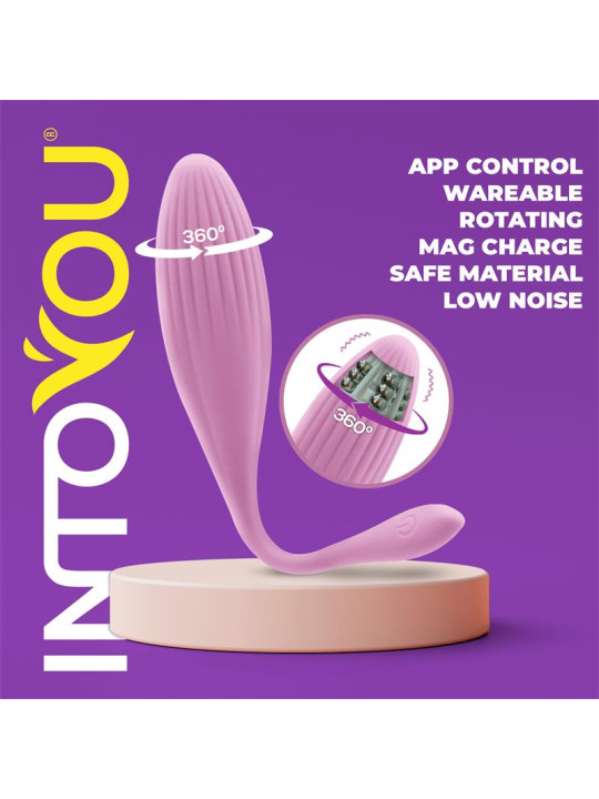 Huevo Vibrador con Bolas Internas con Rotación y APP USB