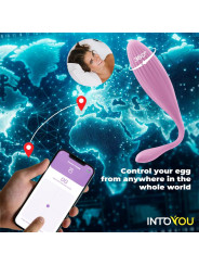 Huevo Vibrador con Bolas Internas con Rotación y APP USB