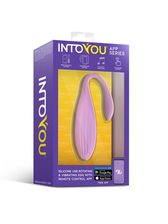 Huevo Vibrador con Bolas Internas con Rotación y APP USB