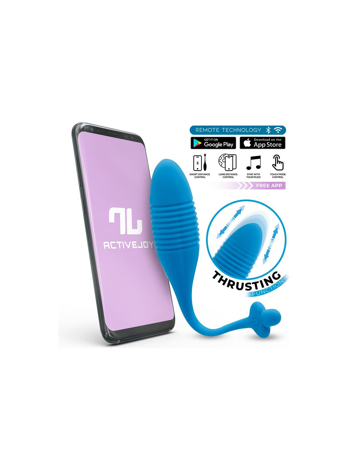 Huevo con Up and Down (Thrusting) y APP USB