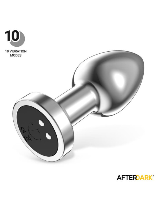 Dimpor Plug Anal Cromado con Vibración USB Magnético Talla L