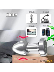 Dimpor Plug Anal Cromado con Vibración USB Magnético Talla L